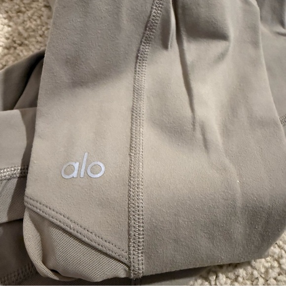 ALO Yoga Tan Mesh Leggings - Picture 8 of 9